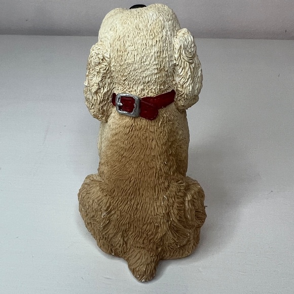 Stone Critters Cocker Pup with Bone SC-443 United Design 1992 3.5" Made in USA - Picture 3 of 9